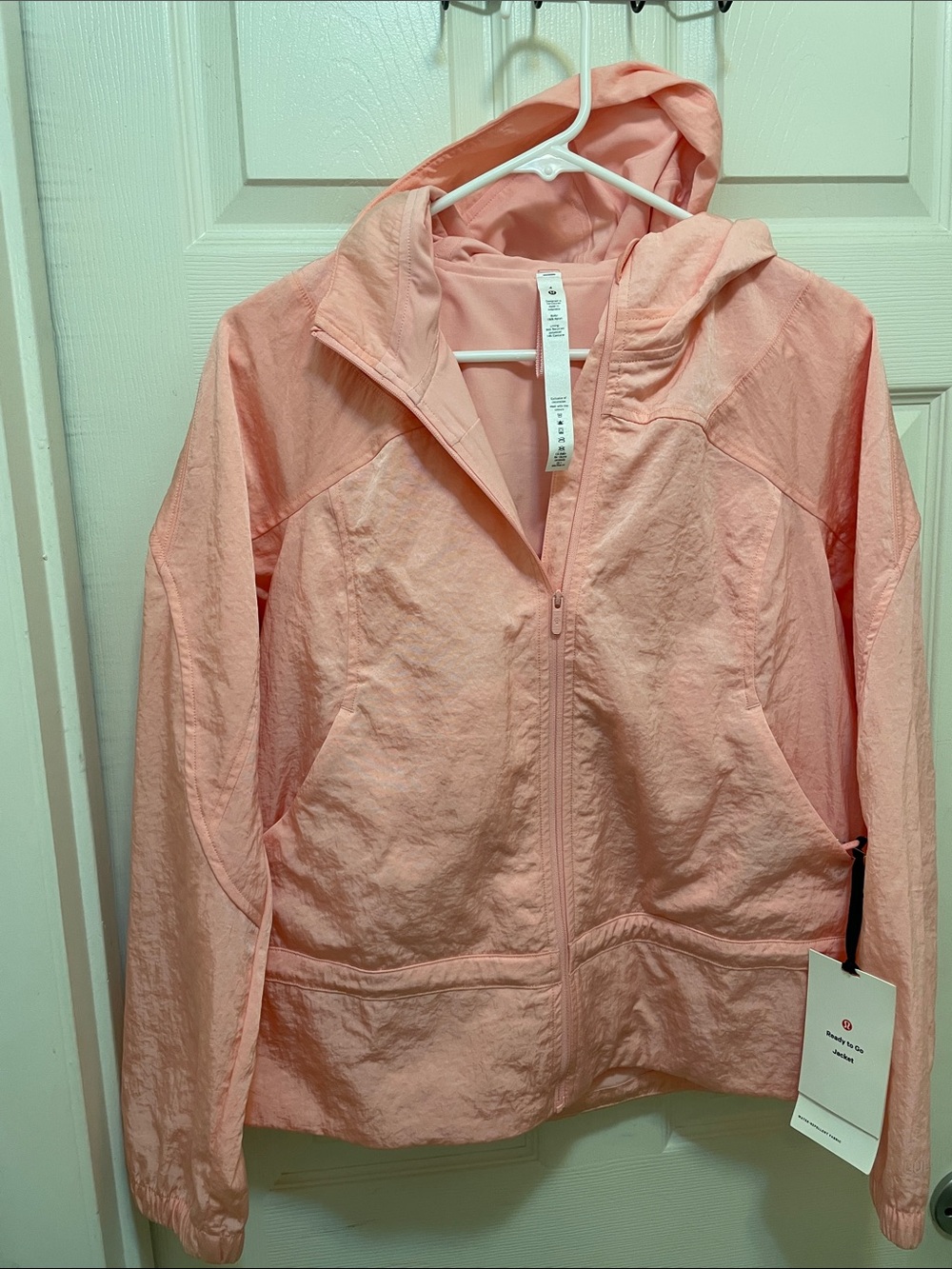 Lululemon Rain Rebel Jacket Pink Waterproof Hooded NWT